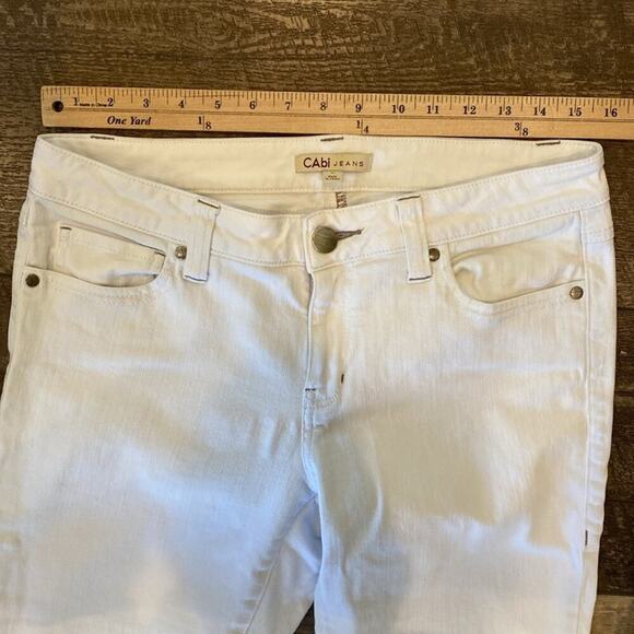CAbi Women's 336 Bree White Skinny Jean White Size 6 - Picture 5 of 12